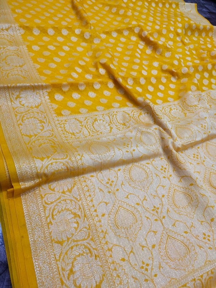 Party Wear Semi Georgette Banarasi Silk Saree PWS17