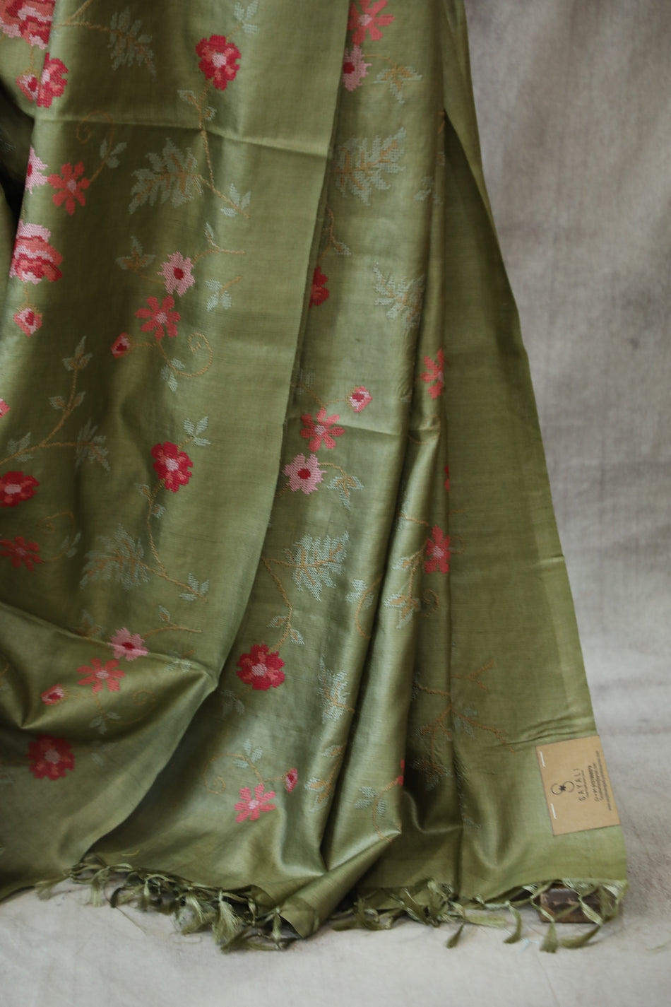 Bhagalpuri Pure Tussar Silk Saree With Beautiful Embroidery Work Saree BSE12