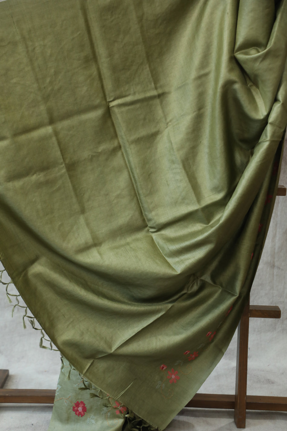 Bhagalpuri Pure Tussar Silk Saree With Beautiful Embroidery Work Saree BSE12