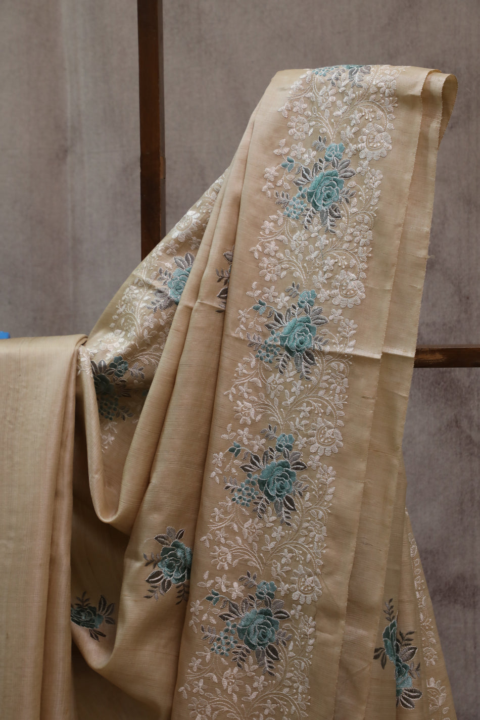 Bhagalpuri Pure Tussar Silk Saree With Beautiful Embroidery Work Saree BSE25