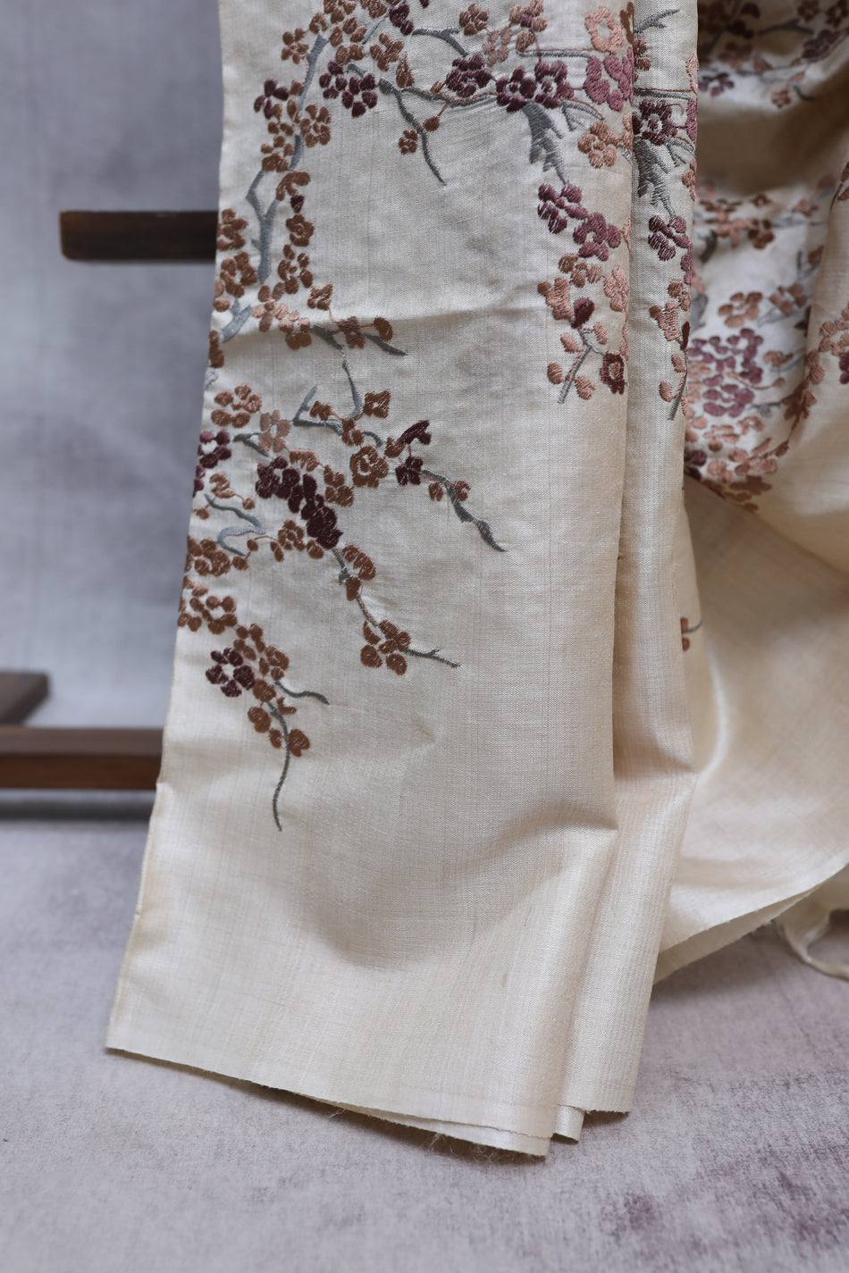 Bhagalpuri Pure Tussar Silk Saree With Beautiful Embroidery Work Saree BSE02