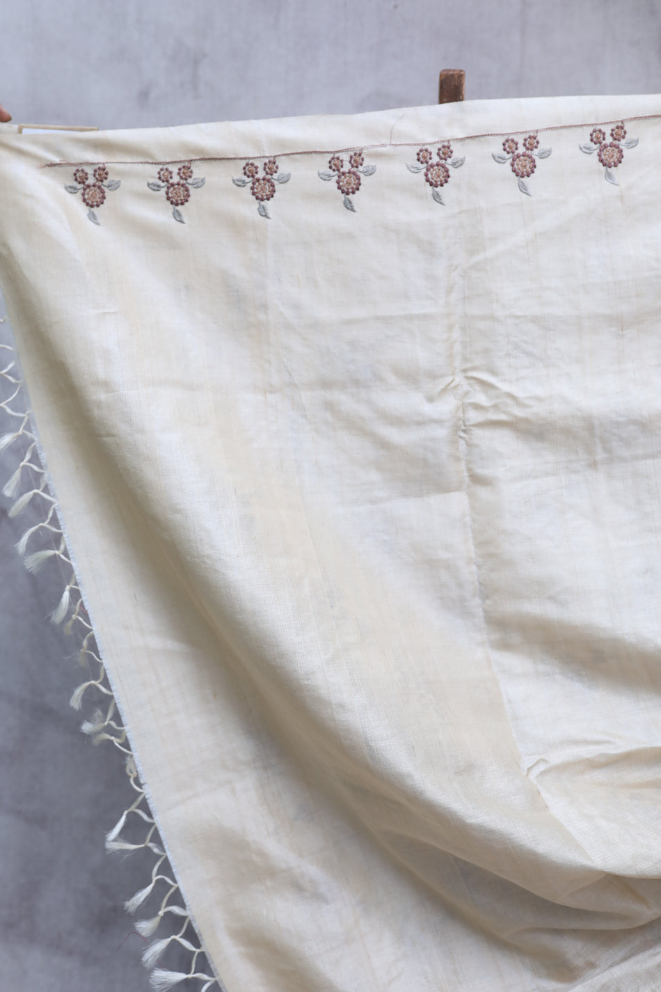 Bhagalpuri Pure Tussar Silk Saree With Beautiful Embroidery Work Saree BSE02