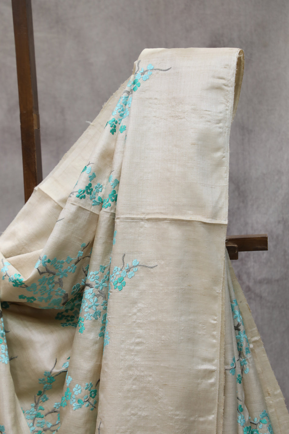 Bhagalpuri Pure Tussar Silk Saree With Beautiful Embroidery Work Saree BSE03