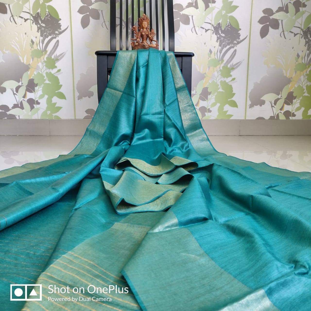 Pure Tussar Munga Silk Saree TMB03