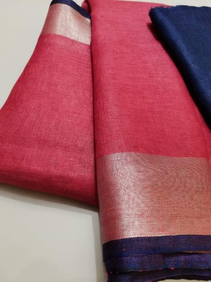 Organic Linen Saree LS43