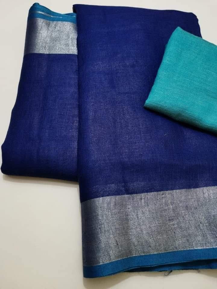 Organic Linen Saree LS46