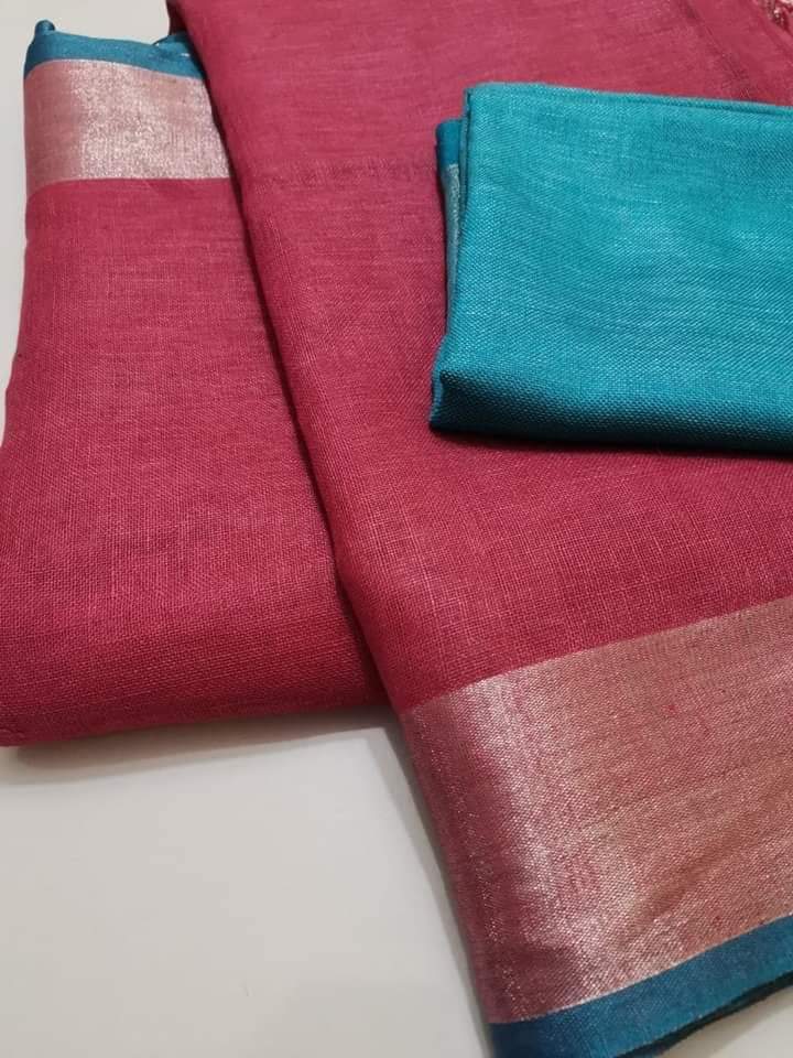 Organic Linen Saree LS47