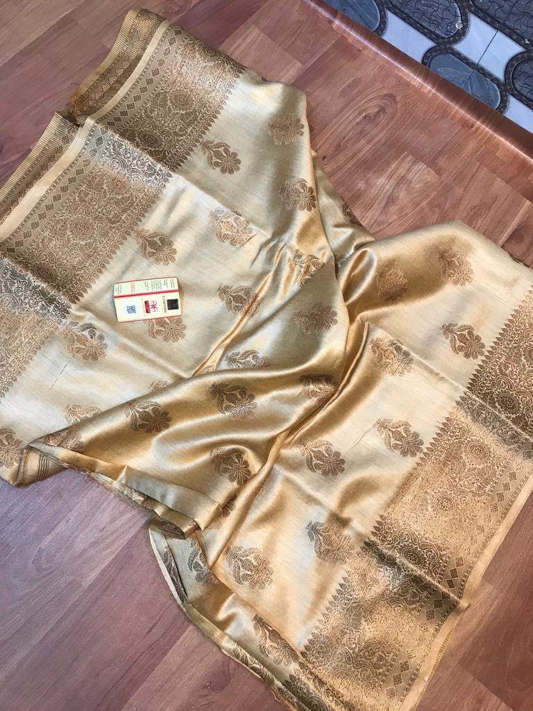 Pure Tussar Munga Banarasi Silk Saree TMS09