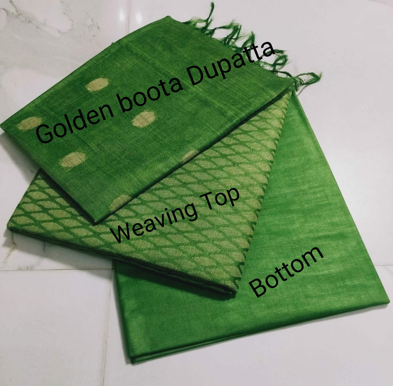 Katan Silk Staple Unstitched Dress Material SUD06