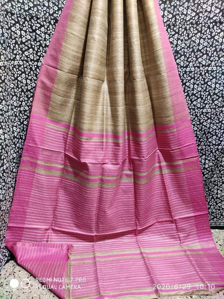 Pure Tussar Ghicha Silk Saree TGS12
