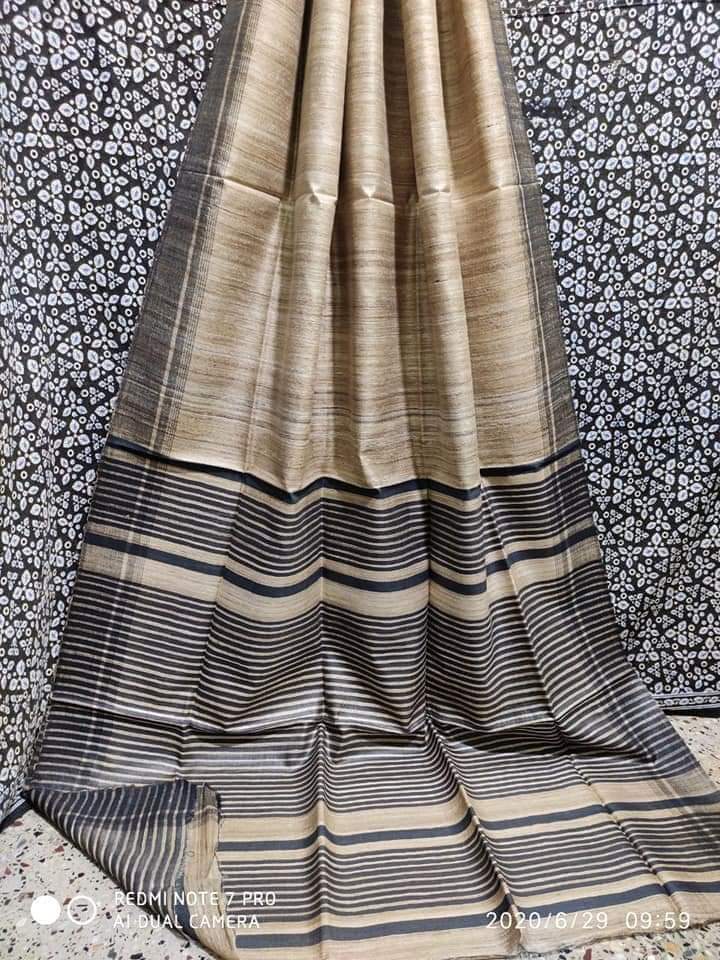 Pure Tussar Ghicha Silk Saree TGS19