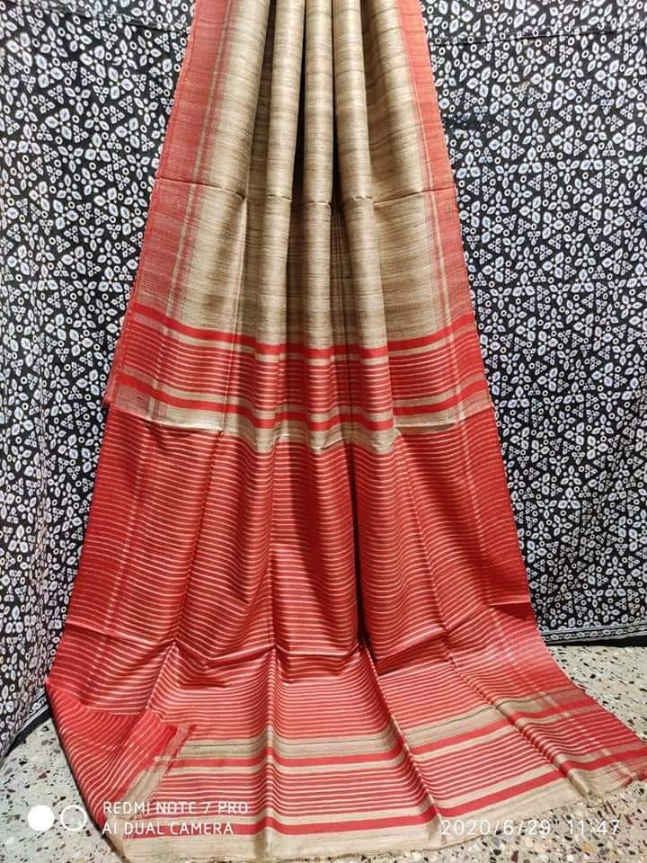 Pure Tussar Ghicha Silk Saree TGS20