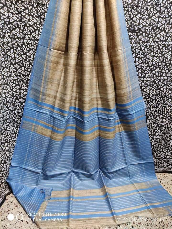 Pure Tussar Ghicha Silk Saree TGS21