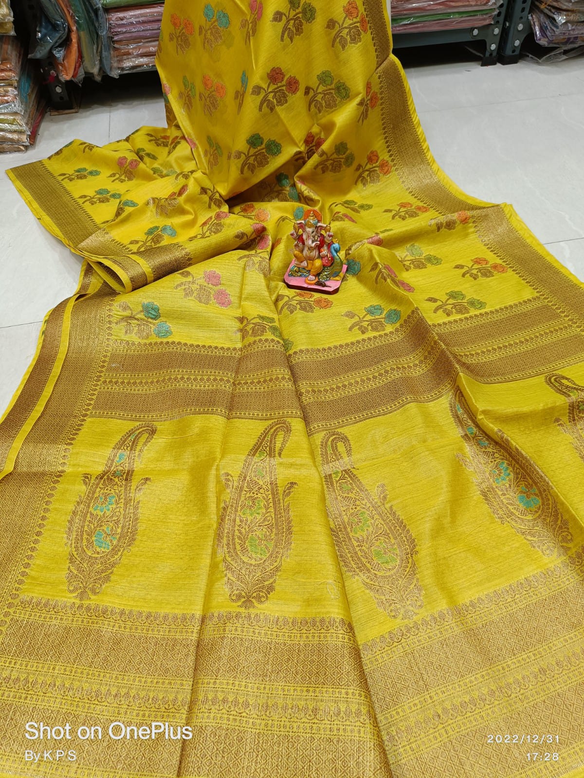 Pure Tussar Munga Banarasi Silk Saree TMS14