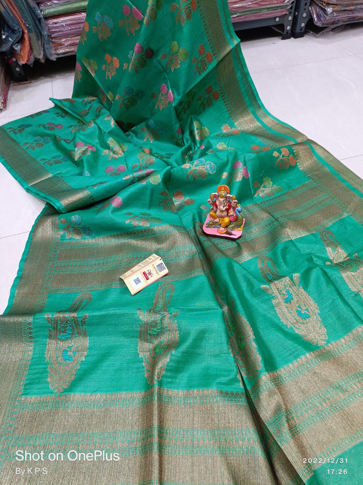 Pure Tussar Munga Banarasi Silk Saree TMS15