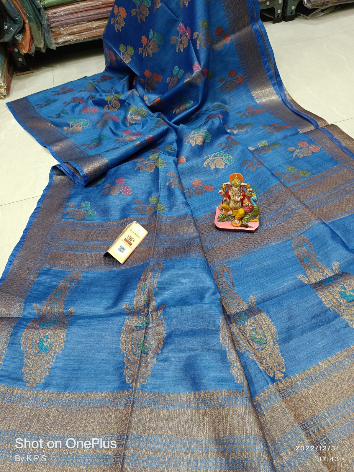 Pure Tussar Munga Banarasi Silk Saree TMS27