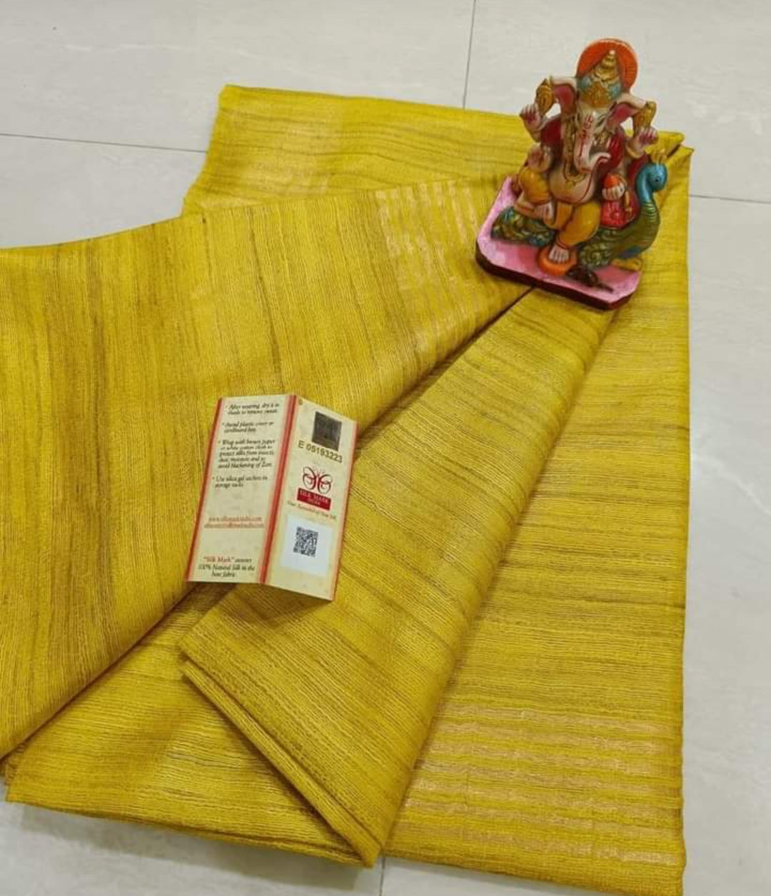Pure Tussar Ghicha Golden Borde Silk Saree TGS43
