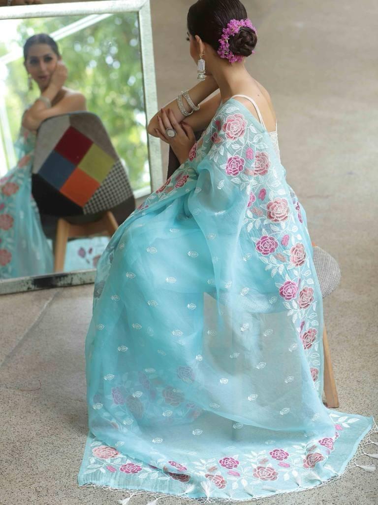 Organza Silk Saree OSS14