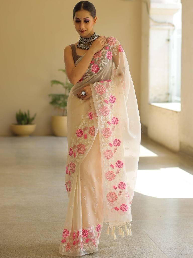 Organza Silk Saree OSS15