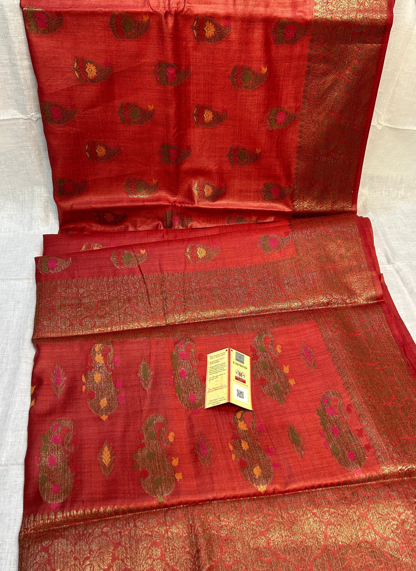 Pure Tussar Munga Banarasi Silk Saree TMS45