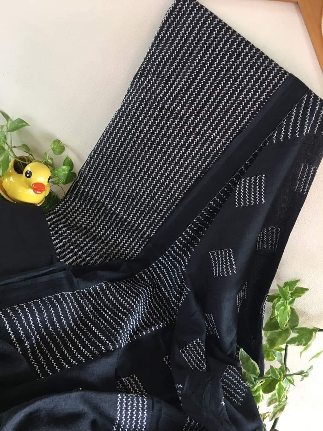 Heavy Embroidered Linen Salwar Suit Unstitched Dress Material DM51