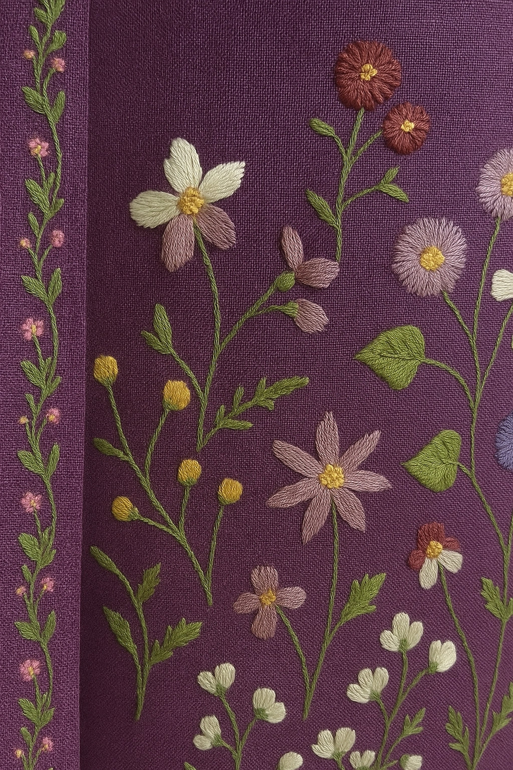 Heavy Embroidered Pure Linen (3 piece) Set Unstitched Dress Material DM64