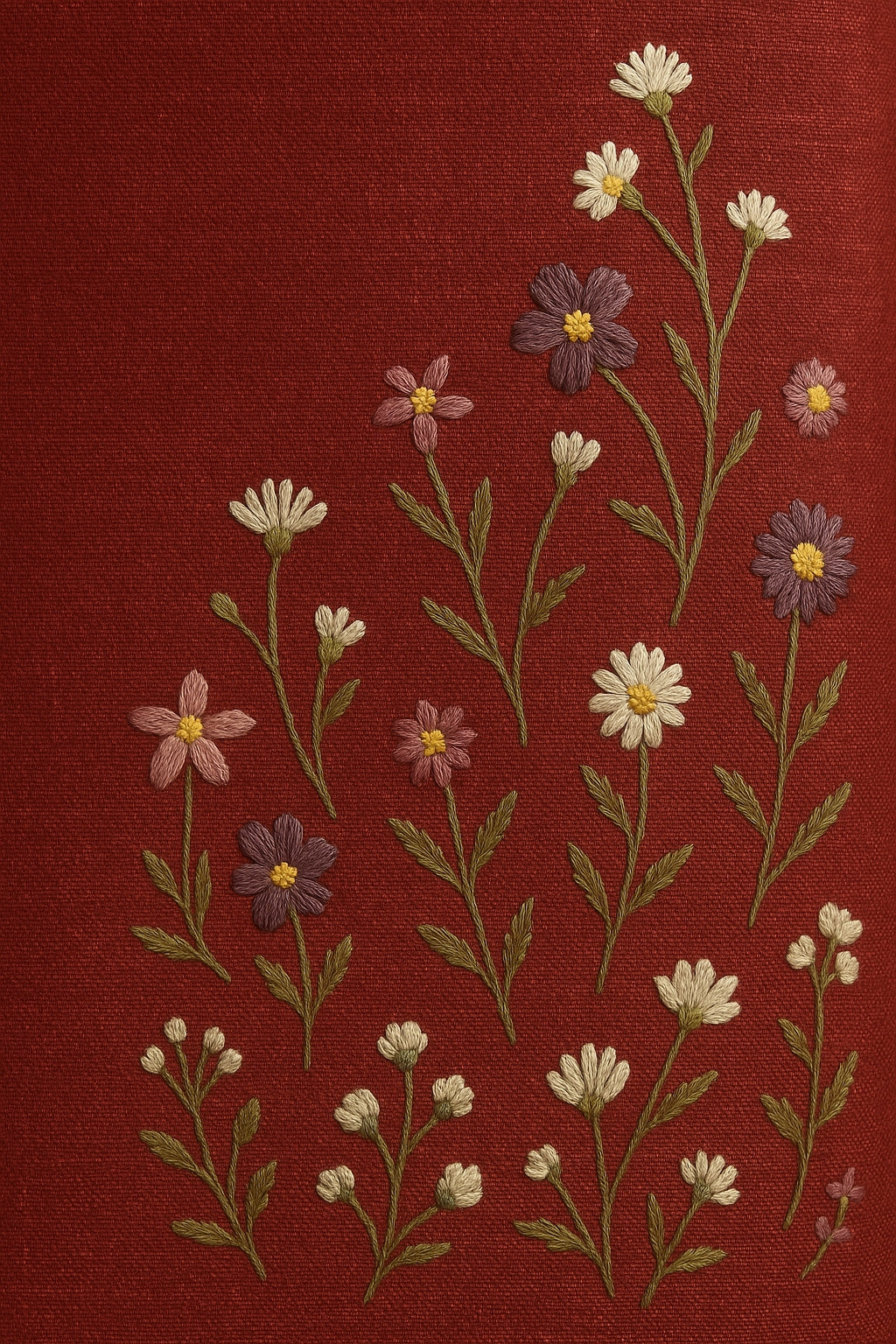 Heavy Embroidered Pure Linen (3 piece) Set Unstitched Dress Material DM65