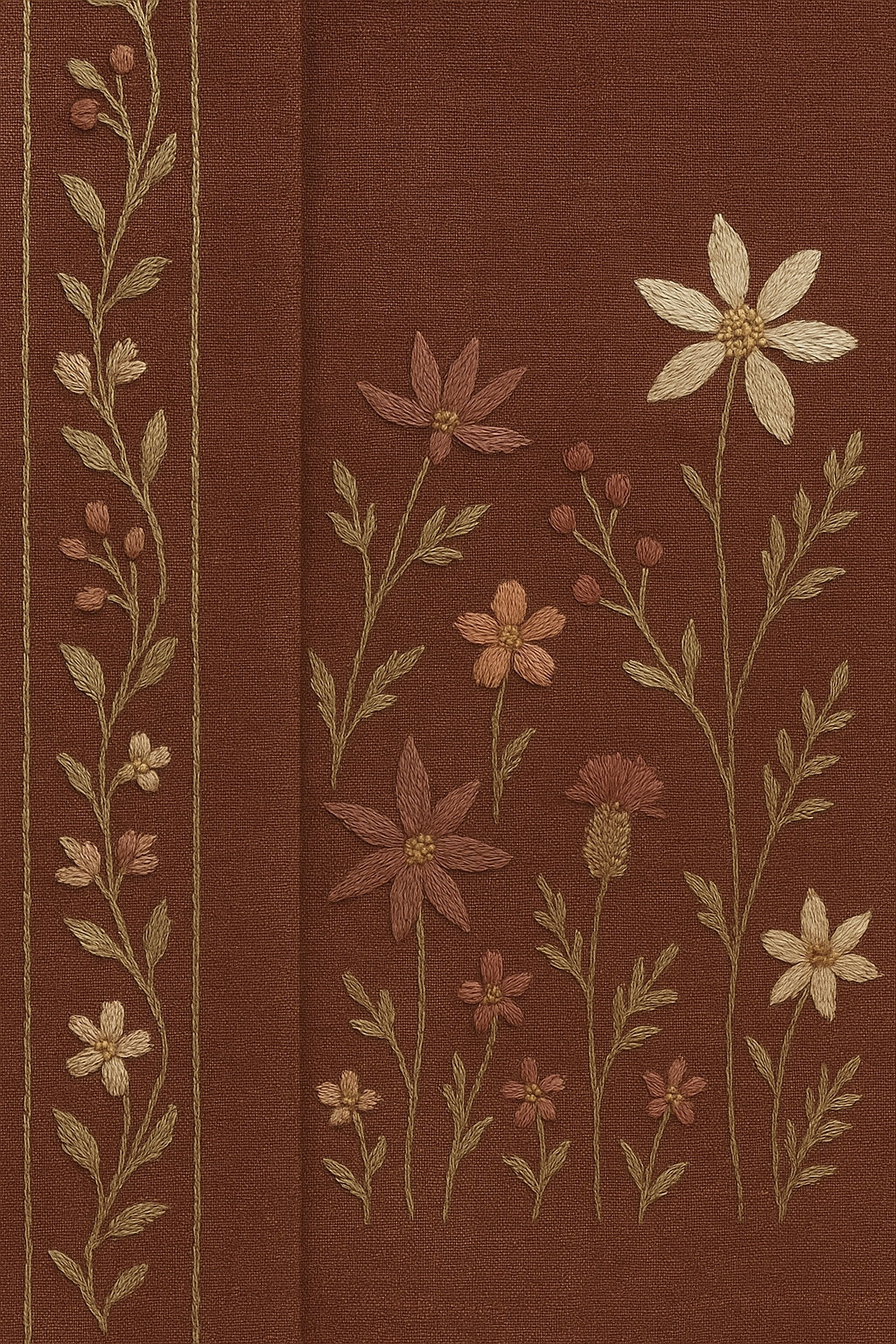 Heavy Embroidered Pure Linen (3 piece) Set Unstitched Dress Material DM79