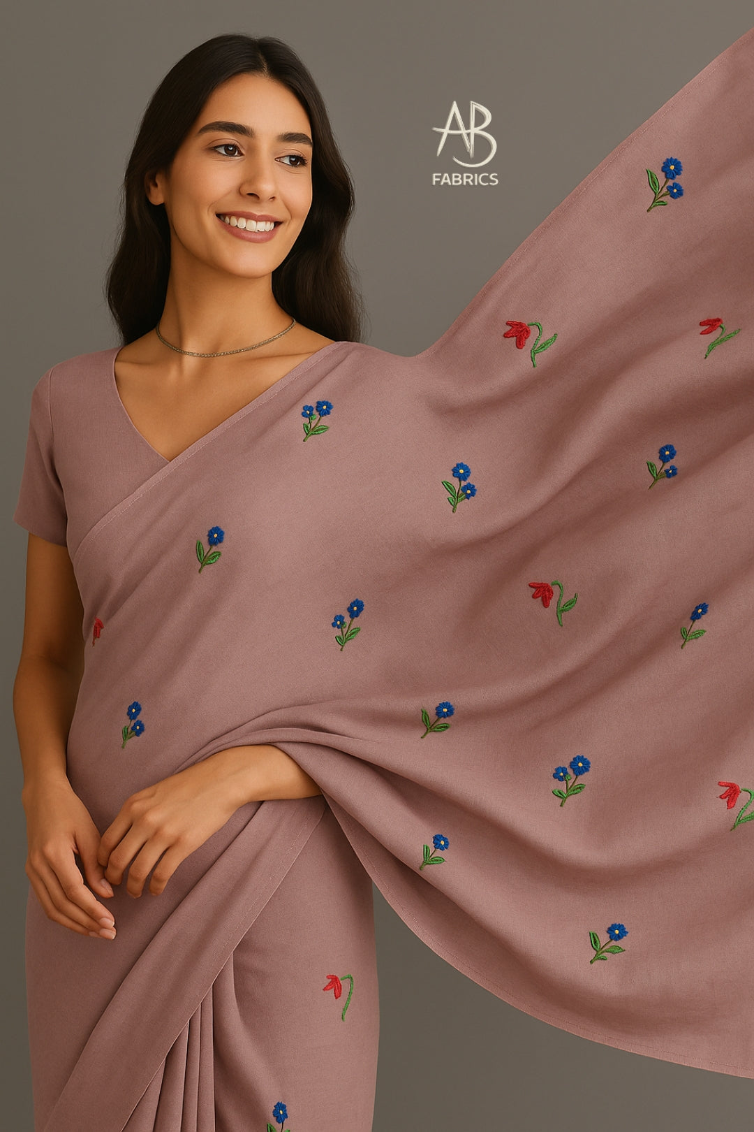 Soft Lightweight Cotton Saree With Beautiful Hand Embroidery Work Saree CSS39