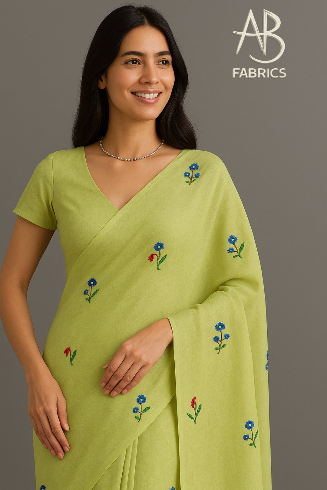 Soft Lightweight Cotton Saree With Beautiful Hand Embroidery Work Saree CSS38