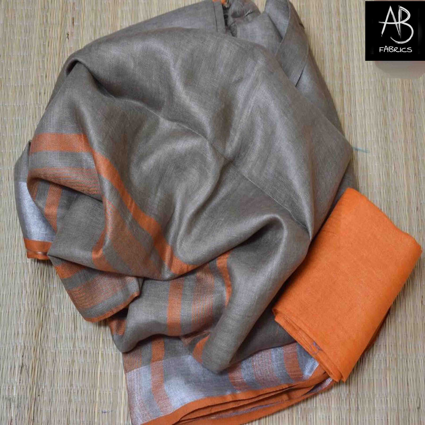 Organic Linen Saree LS15