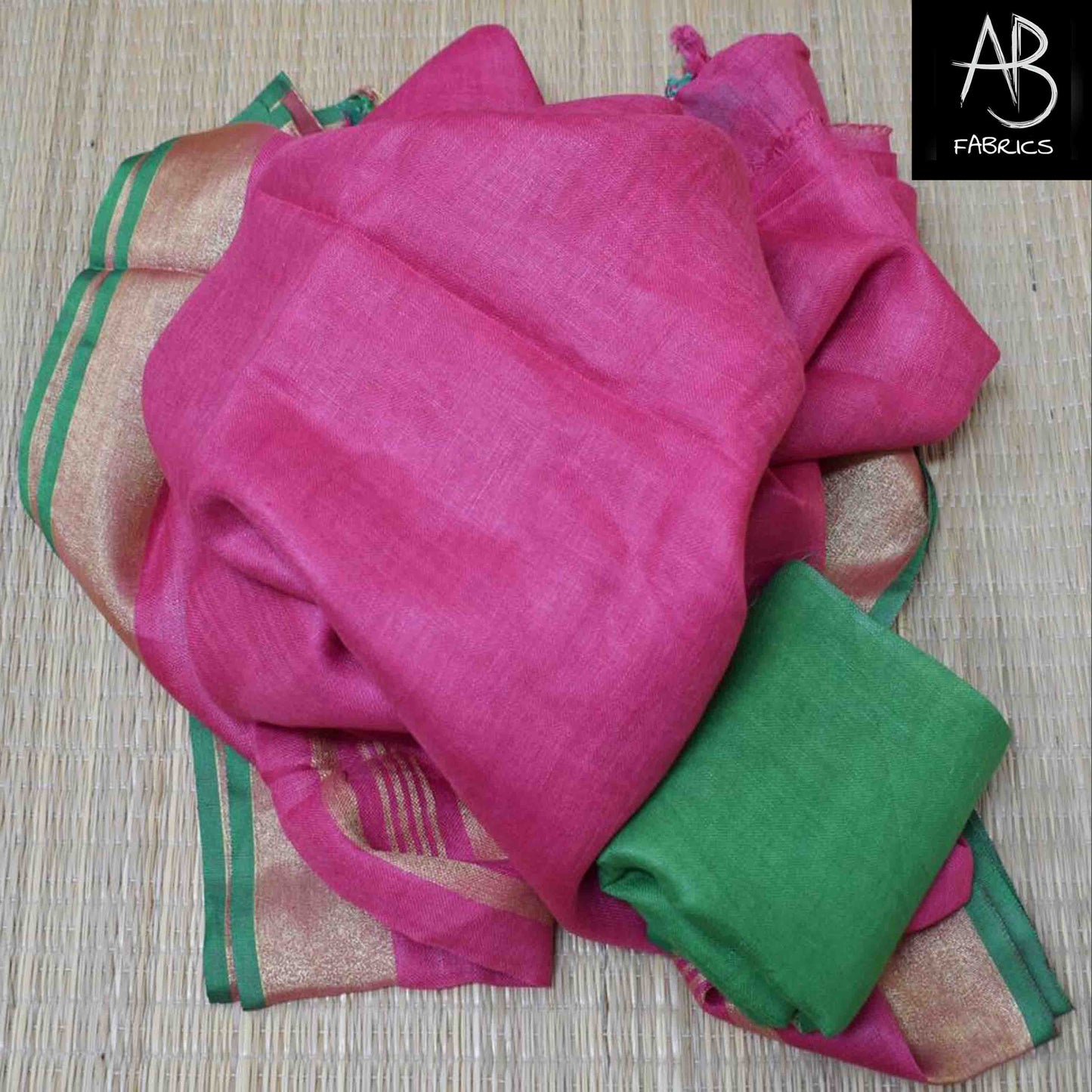 Organic Linen Saree LS21