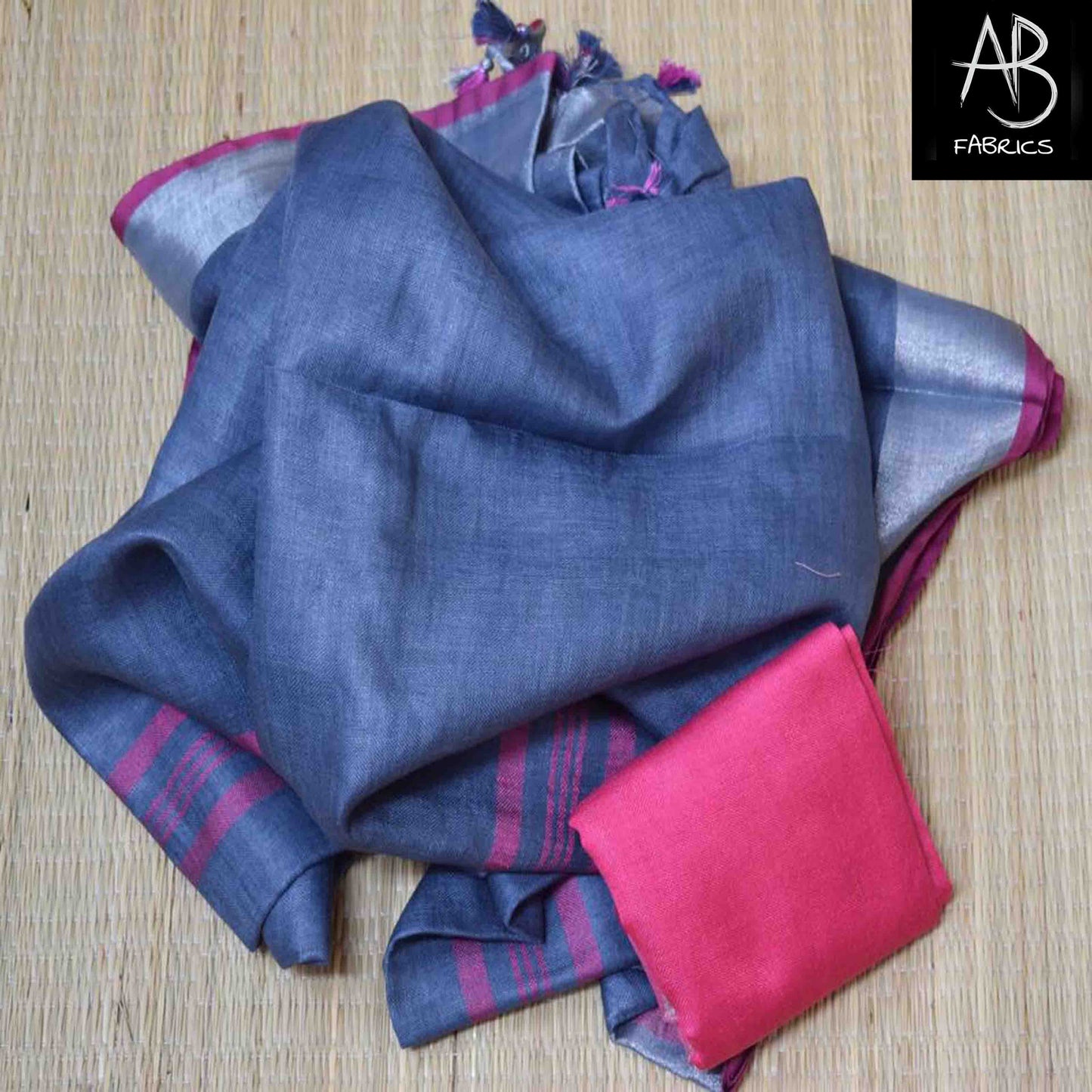 Organic Linen Saree LS22