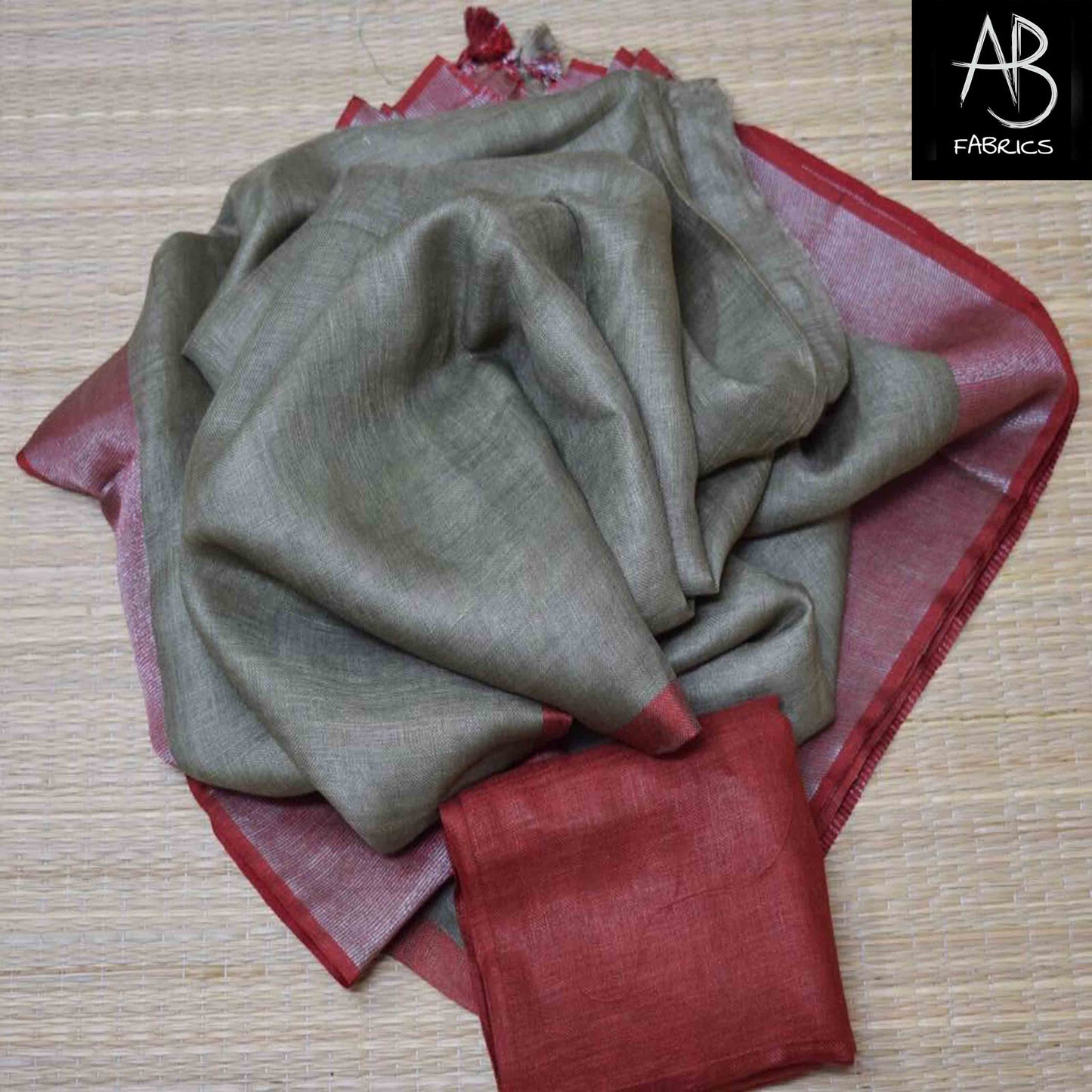 Organic Linen Saree LS36