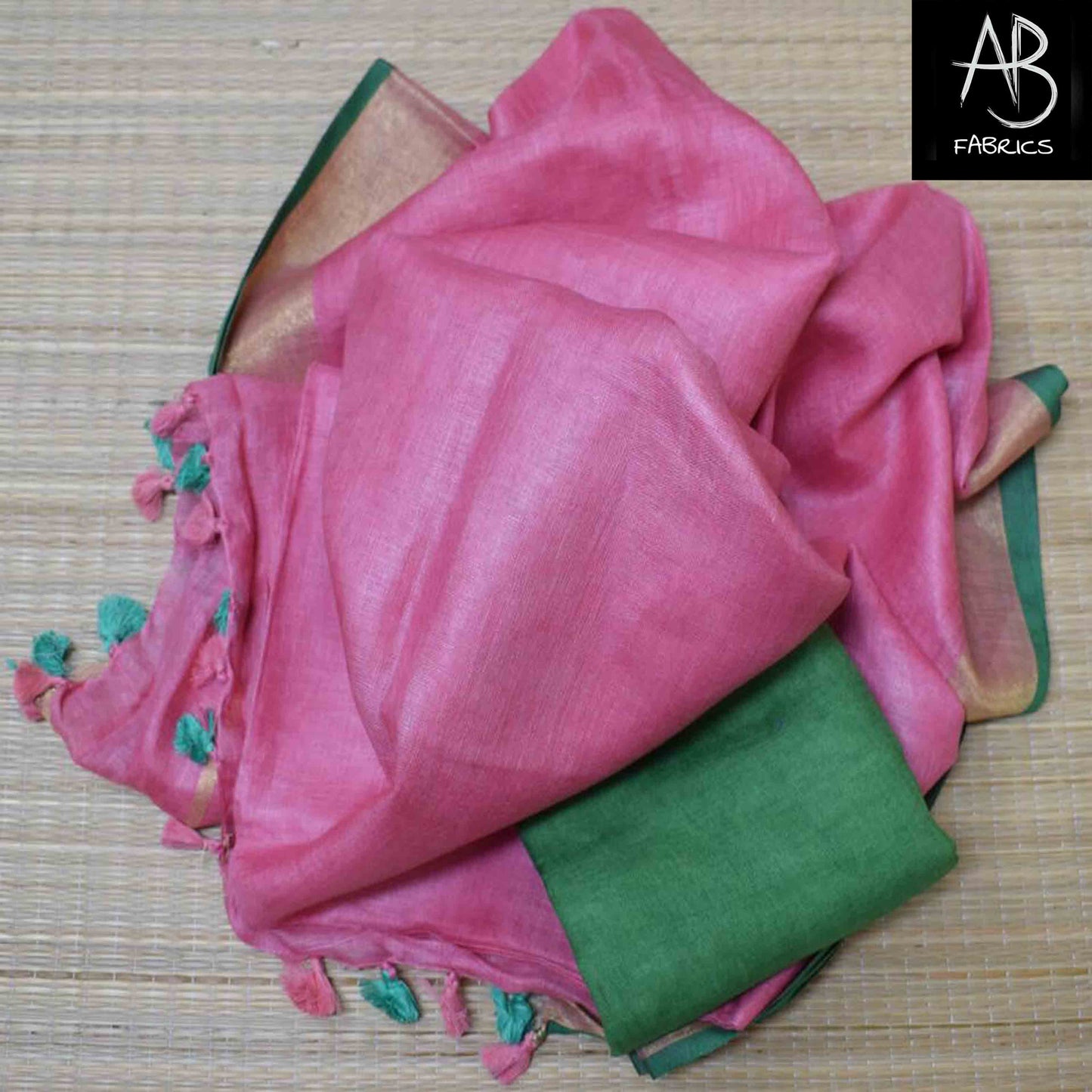 Organic Linen Saree LS37