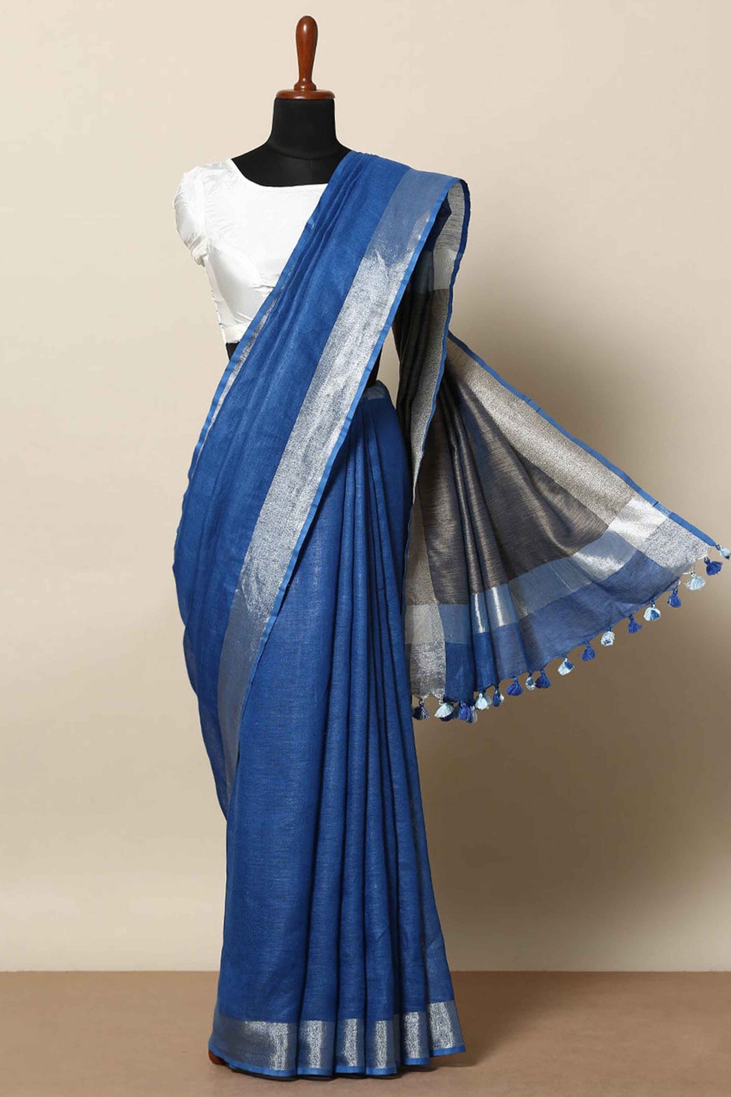 Organic Linen Saree LS11