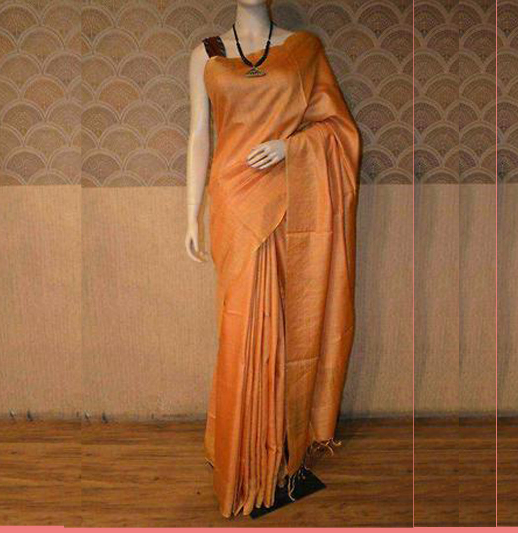 Pure Tussar Munga Silk Saree TMB09