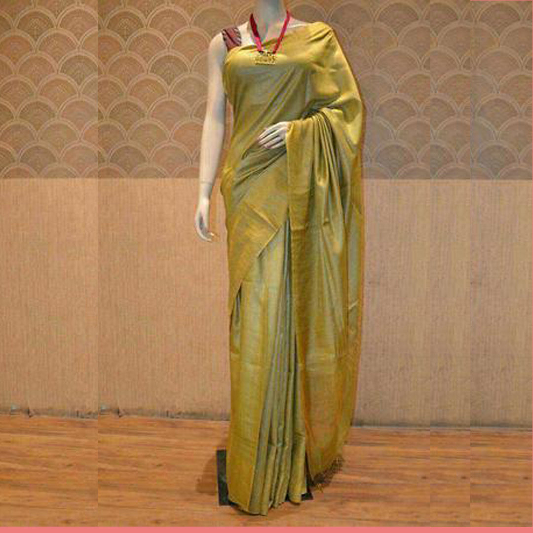 Pure Tussar Munga Silk Saree TMB10