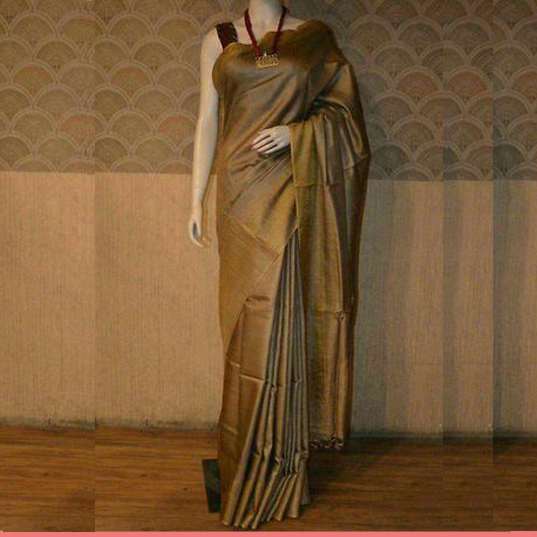 Pure Tussar Munga Silk Saree TMB13