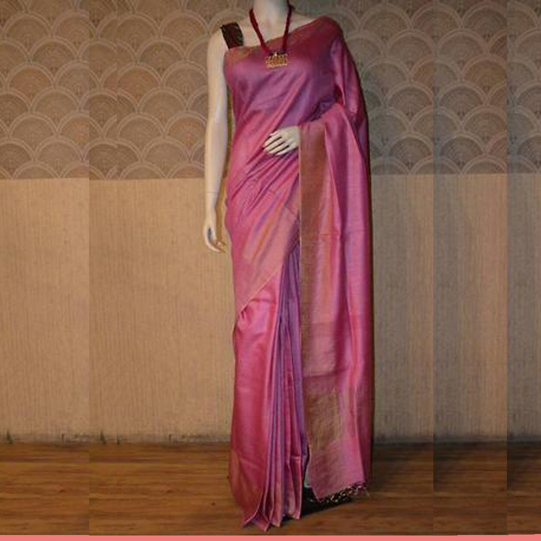 Pure Tussar Munga Silk Saree TMB14