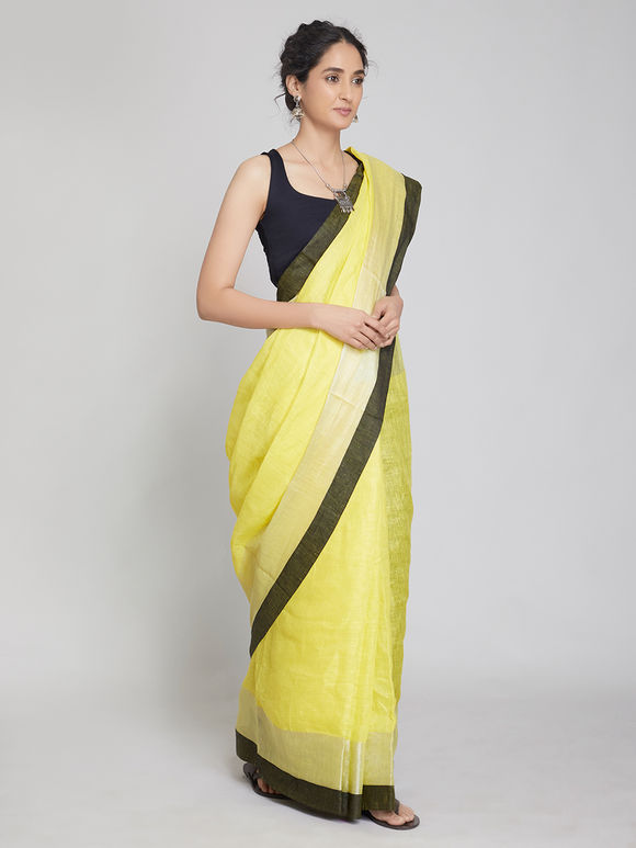 Organic Linen Saree LS50