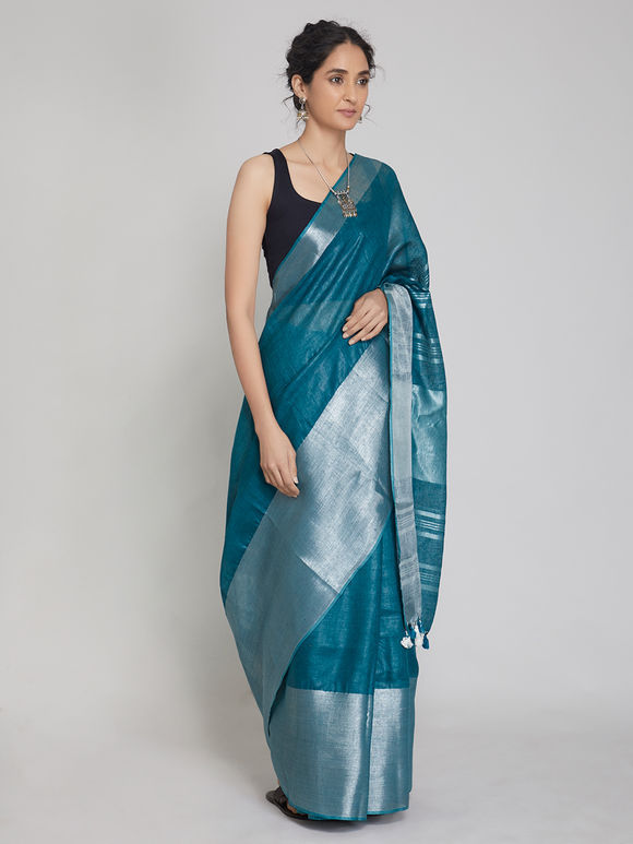Organic Linen Saree LS55