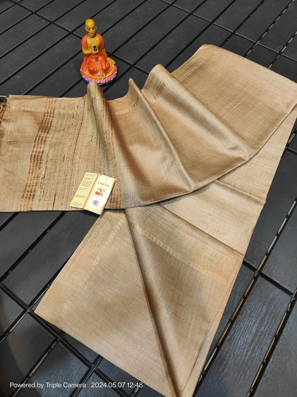 Pure Handloom Tussar Moonga Silk Saree TMB18