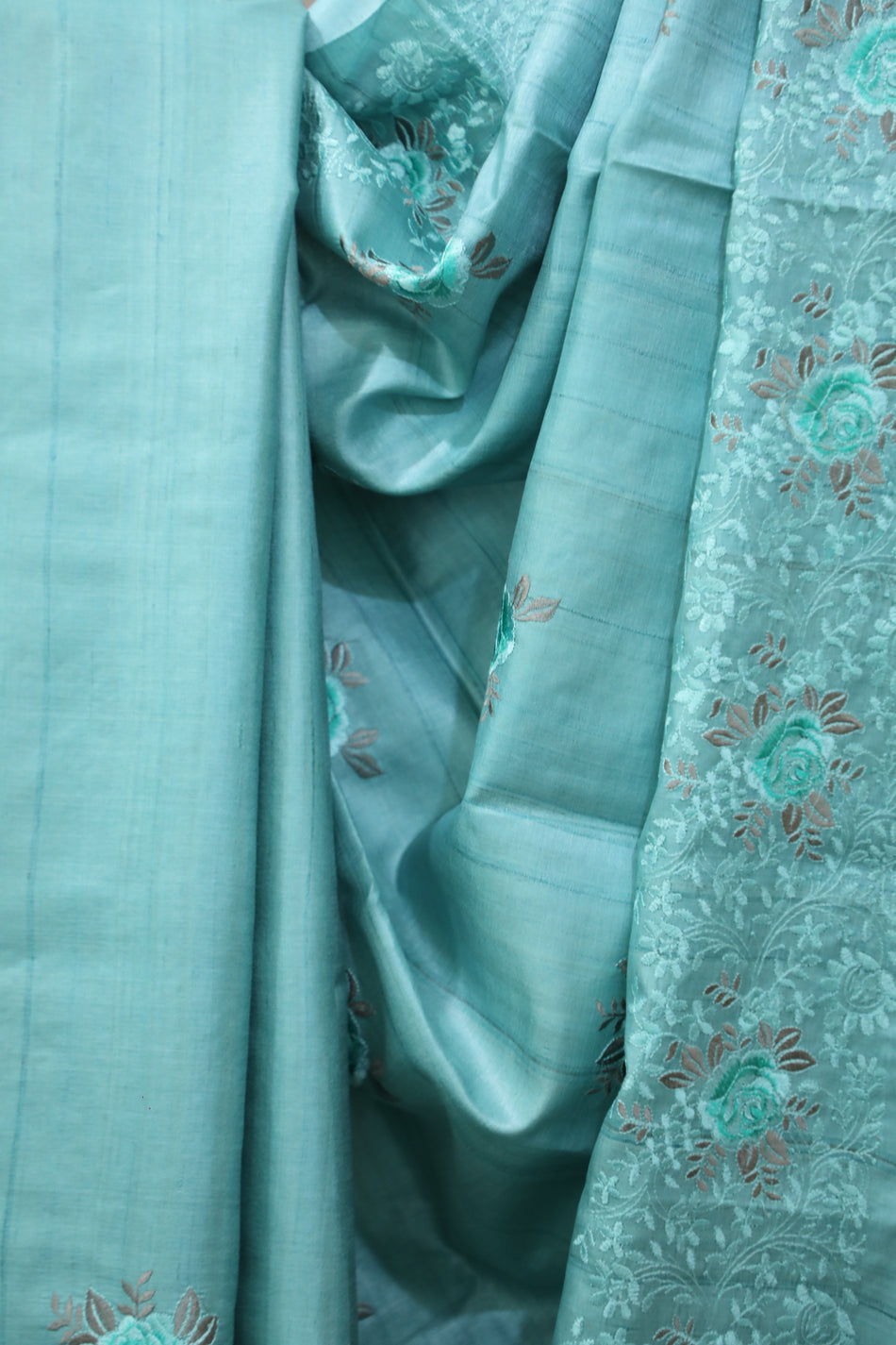Bhagalpuri Pure Tussar Silk Saree With Beautiful Embroidery Work Saree BSE29