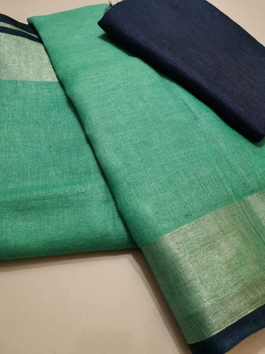Organic Linen Saree LS38