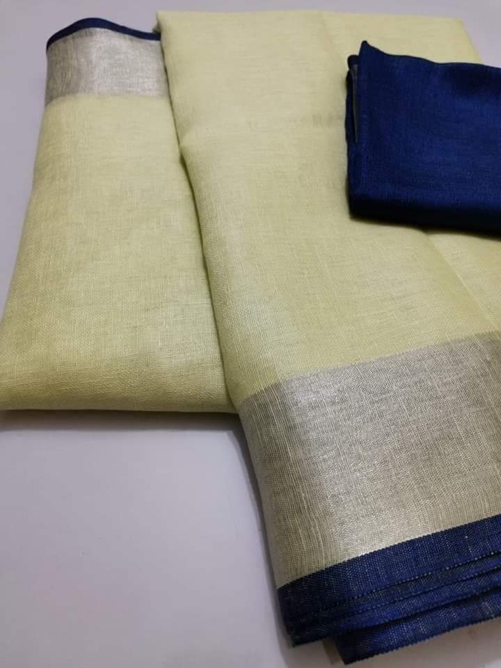 Organic Linen Saree LS41