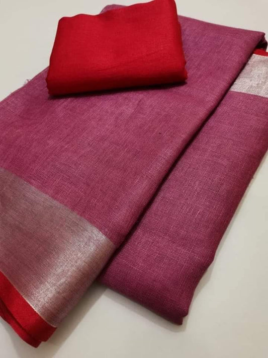 Organic Linen Saree LS42
