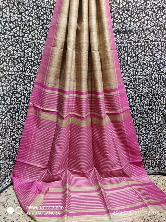 Pure Tussar Ghicha Silk Saree TGS16