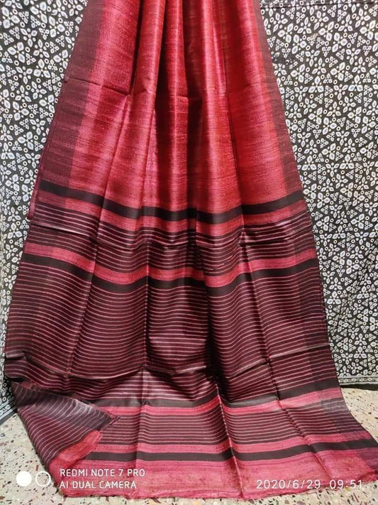 Pure Tussar Ghicha Silk Saree TGS17