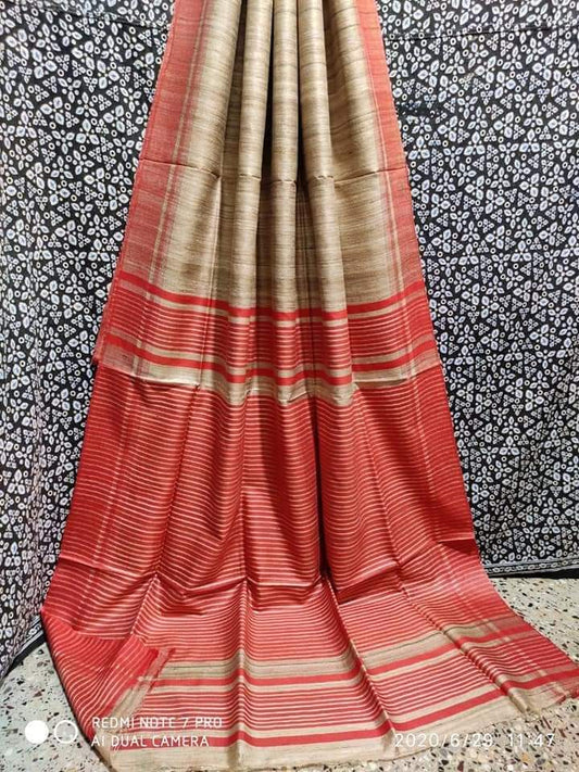 Pure Tussar Ghicha Silk Saree TGS20